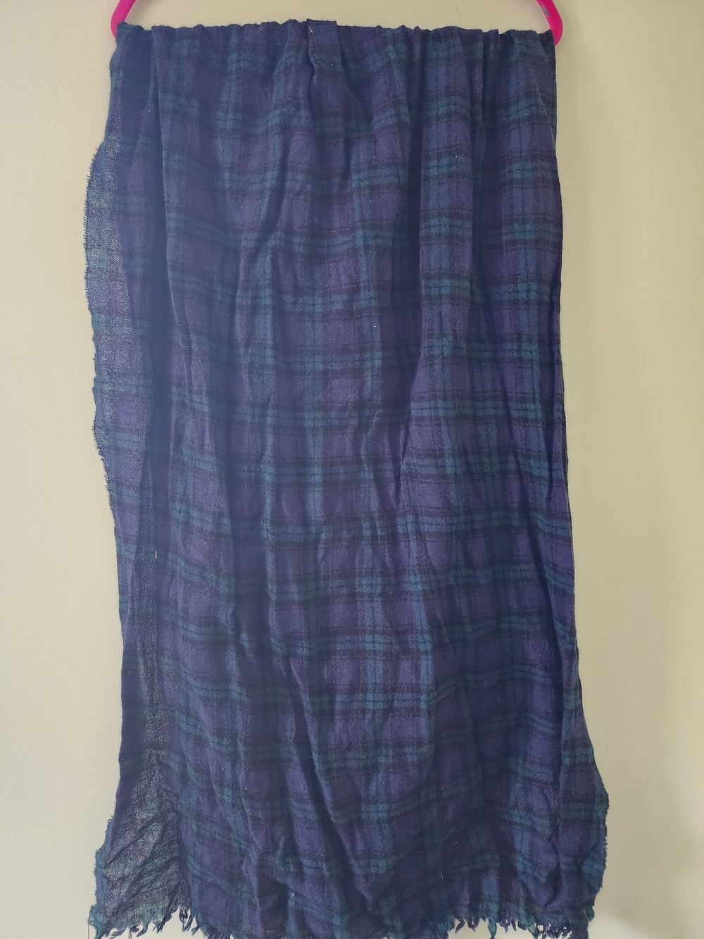 J. Crew Tarten Plaid Lightweight Wool Scarf